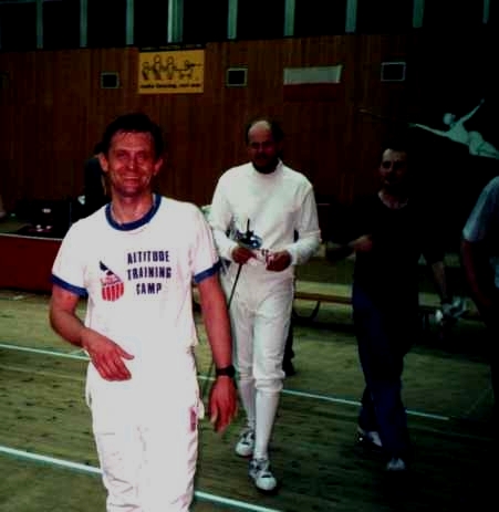 Przyszed�em - Zobaczy�em - Zwyci�y�em ... - zdaje si� m�wi� po treningu Jaros�aw Idzi - dziennikarz sportowy Pr. I Polskiego Radia - by�y reprezentant Polski w pi�cioboju nowoczesnym