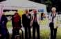 Agrykola - Piknik Olimpijski - przybyli medali�ci w szermierce : od lewej : E.Cymerman, K.Barburski, E.Franke, L.Koziejowski