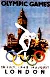 Plakat z olimpiady w Londynie z 1948 roku